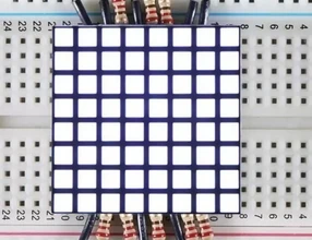 

1821 1.2" 8x8 Matrix Square Pixel White winder