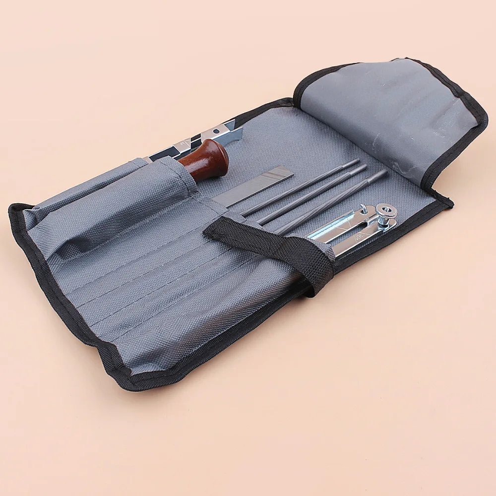 7pcs/set Chainsaw Chain Sharpening Filing File Kit 4mm 4.8mm 5.5mm File for Stihl 3/8\