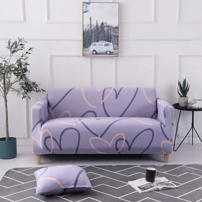 Universal Stretch Non-slip Sofa Covers Elastic Polyester All-inclusive Sofa Cushion Sectional Slipcovers for Living Room