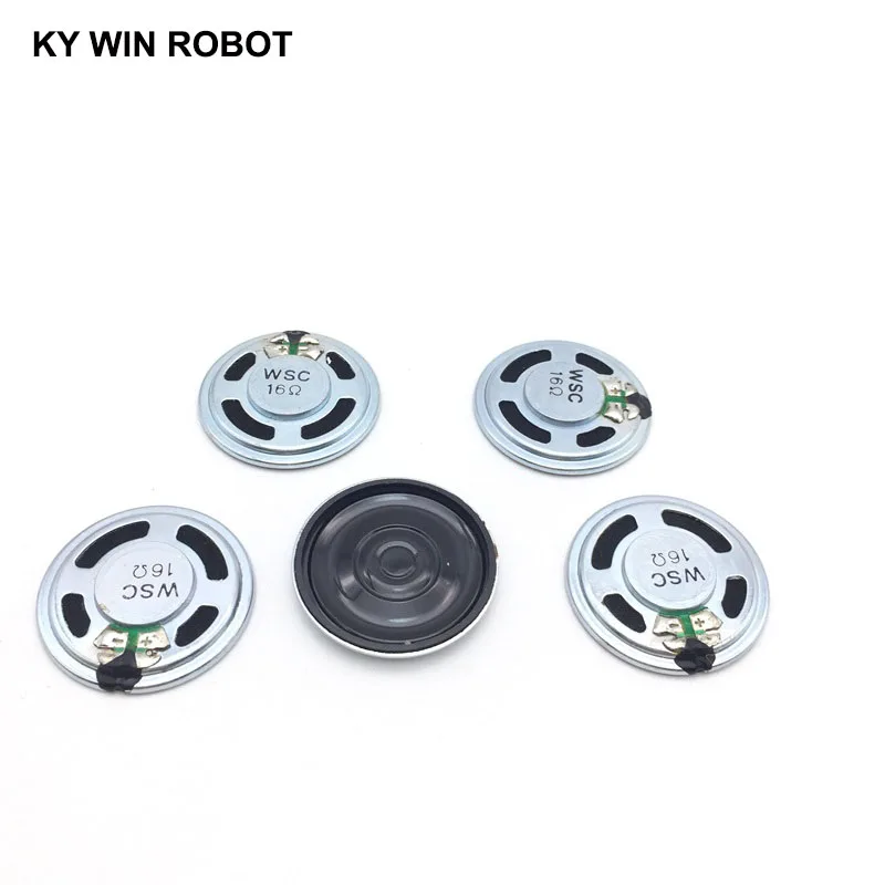 2pcs/lot New Ultra-thin Mini speaker 16 ohms 1 watt 1W 16R speaker Diameter 36MM 3.6CM thickness 5MM