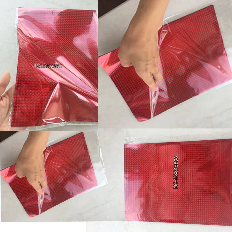 50Pcs 20x29Cm Red Rid A4 Hot Stamping Foil Paper Transfere Hard Box/Plastic/PU Material