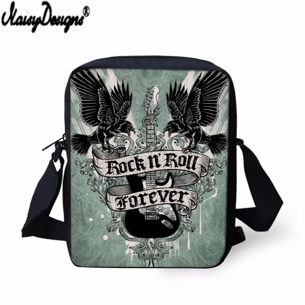 

NOISYDESIGNS Crossbody Bags for Girls Boys Cool Rock Forever Pattern Printing Small Bookbag Handbags Mini Messenger Bags