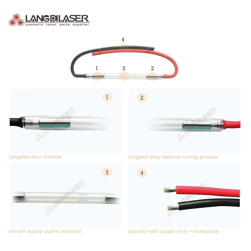 DPL light lamp : 9*60*120F - wire , IPL Lamp for Sincoheren , cosmetic laser repair lamp , Sincoheren lamp