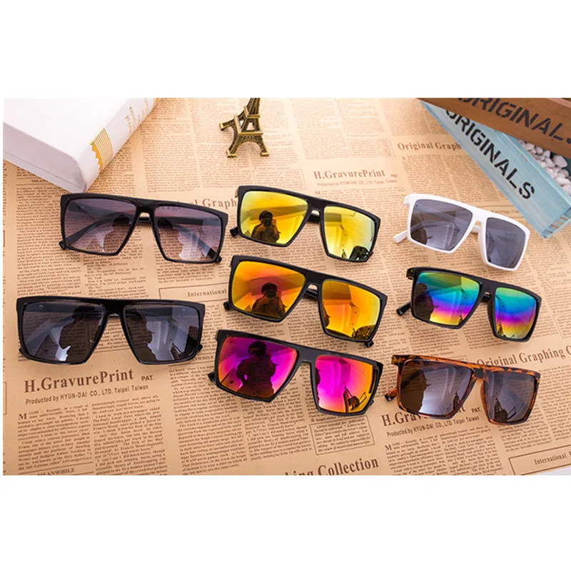 Vintage Steampunk Square Sunglasses Men SKULL Logo All Black Coating Sun Glasses Women Brand Designer Retro gafas de sol
