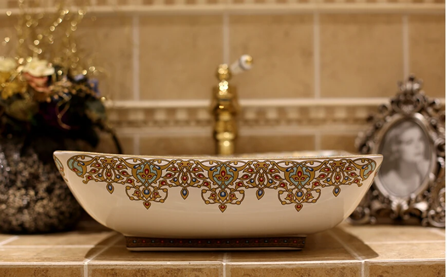 Jingdezhen ceramic sinks. European stage basin. The basin sink the basin that wash a face.