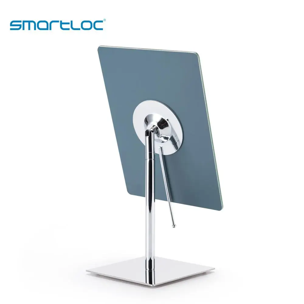 smartloc 9 inch Iron Rectangle Stand Bath Mirror Bathroom Makeup Mirrors Cosmetic Accessories Dressing Table Tools Vanity 180°