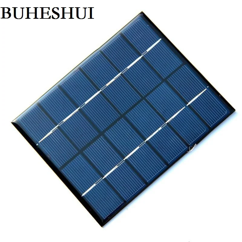 

BUHESHUI 2W 6V Polycrystalline Solar Cell Solar Panel Module DIY Solar Charger Study 136*110*3MM 20pcs Wholesale Free shipping