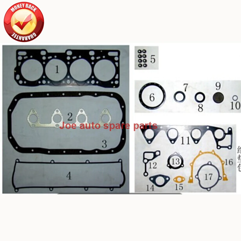 R2 Engine Full gasket kit for Mazda  323/626/E2200/Premacy CP/B2200/Capella/Bongo/Cosmo 2000 2.0 D 1998CC 2.2 D 2184CC 8V 83-98