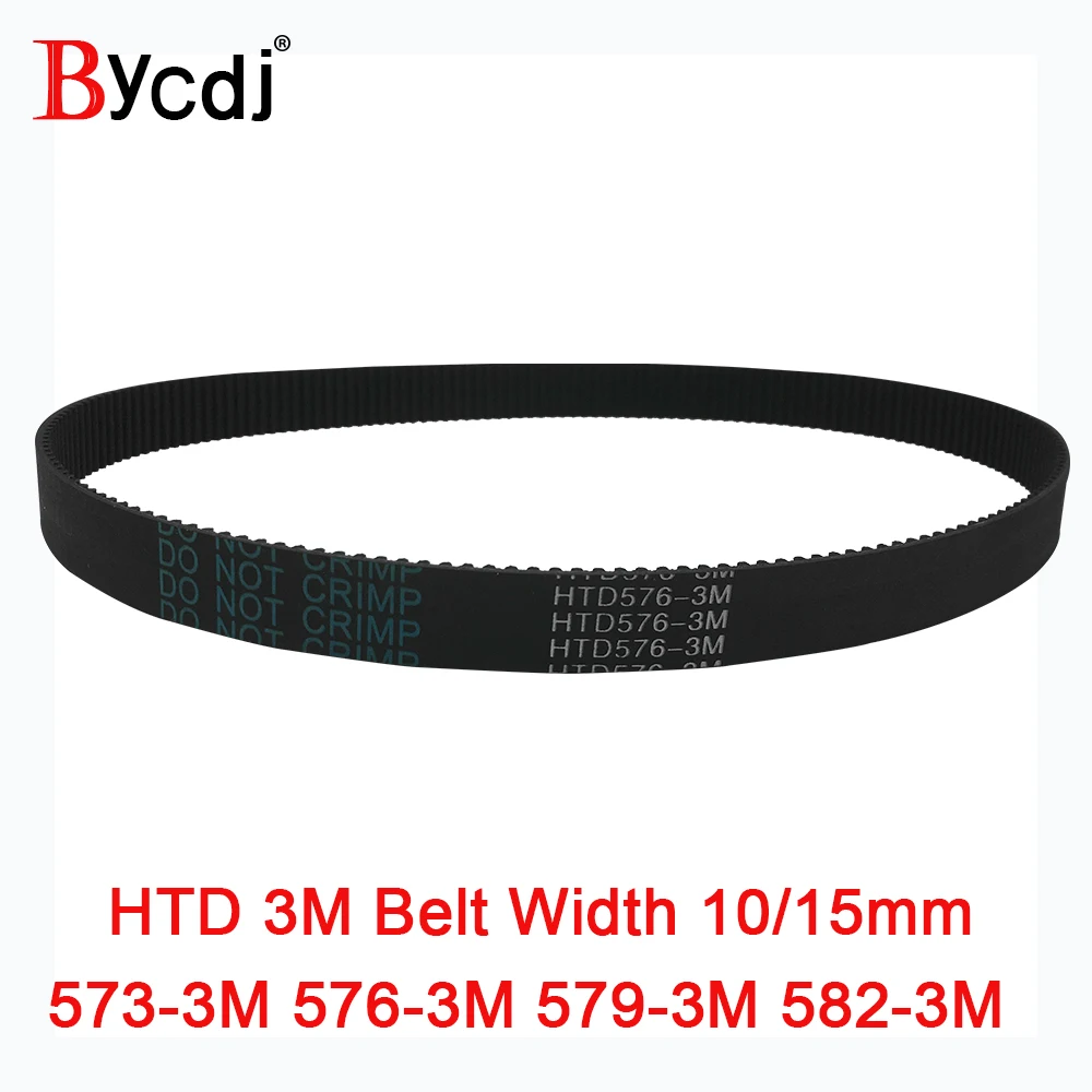 Arc HTD 3M Timing belt C=573 576 579 582 width 6/10mm Teeth191 192 193 194  HTD3M synchronous pulley 573-3M 576-3M 579-3M 582-3M