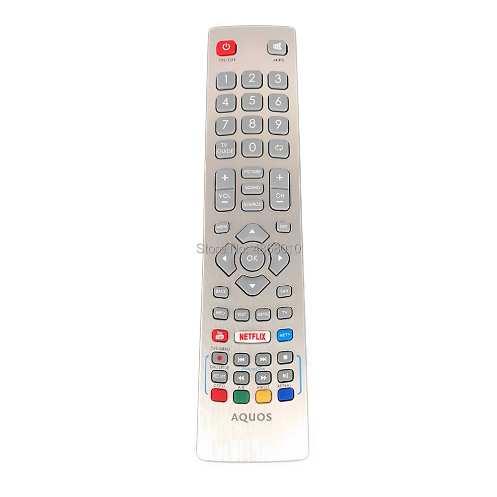 Nowy oryginalny pilot do telewizora SHWRMC0115 do Sharp Aquos telewizor Smart LED IR Controle z Netflix Youtube 3D, proszę kliknąć na przycisk „