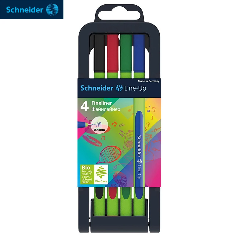 SCHNEIDER LINE-UP Micron Liner Pen Set 0.4mm Ultra Fine Fineliner Sketch Marker Pigma Micron Drawing Pen Art Supplies Rotulador