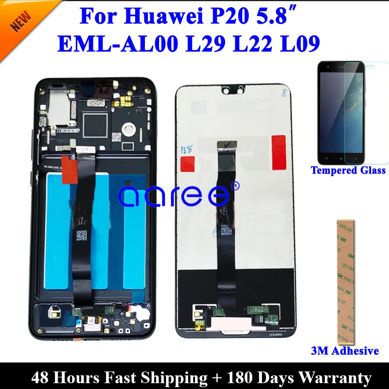 

LCD Display For Huawei P20 LCD 5.8'P20 LCD Display For Huawei P20 AL00 EML L29 Display LCD Screen Touch Digitizer Assembly