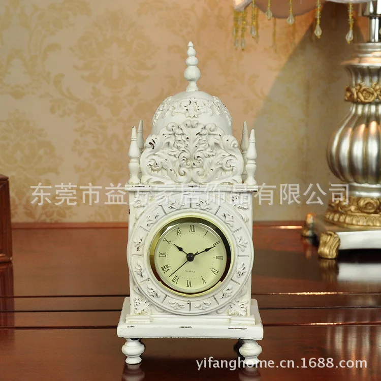 Factory wholesale antique European court clock ornaments living room furniture study knick knacks