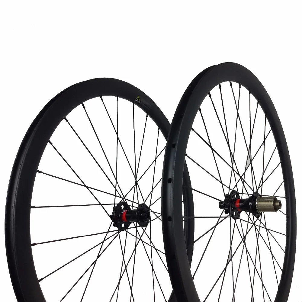 Carbon Road Cyclocross DIY Wheelset 25mm 38mm Wheel Disc Brake 23mm Max Tire Pressure 130psi Rodas De Carbono Six Claw Lock Type