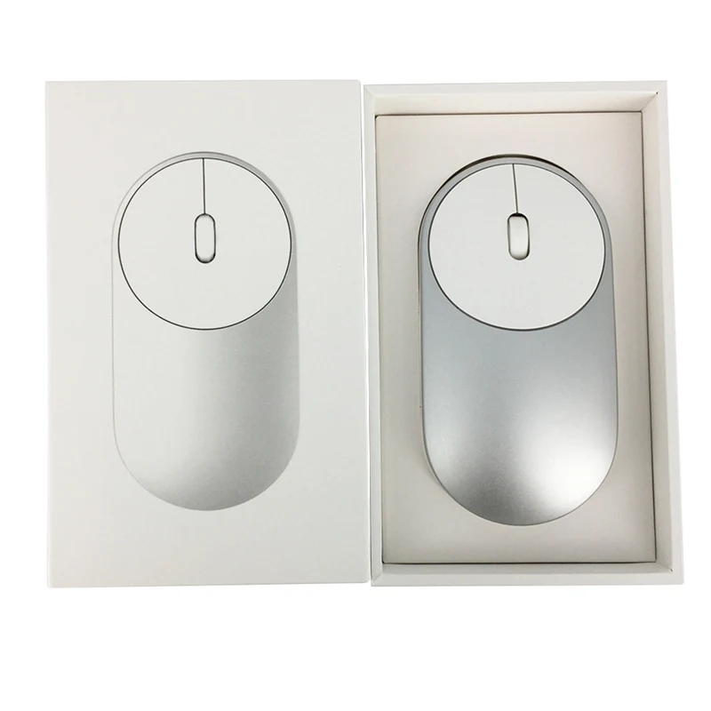 Xiaomi-ratón inalámbrico Mi Original, Mouse portátil de aleación de aluminio, Material ABS, 2,4 GHz, WiFi, Bluetooth 4,0, Control de conexión
