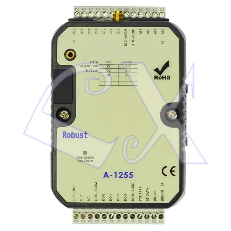 

yottacontrol A-1255 PLC programmable controller RS485 analog input to remote extended IO data acquisition module