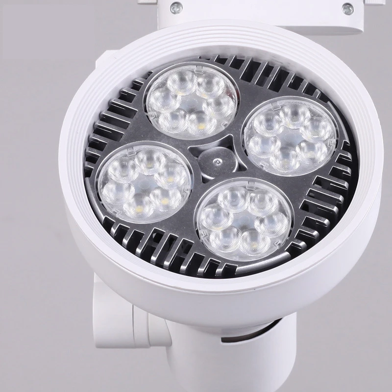 Luz LED de pista con Par30, 30w, 40w, 45w, 50W, 220v, 110v, lámpara e27 para iluminación interior, tienda de ropa, restaurante, comedor