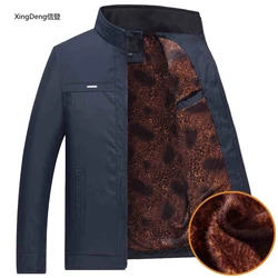 XingDeng-Chaqueta de invierno para hombre, abrigo grueso informal con cremallera, ropa múltiple de alta calidad, talla grande 3XL