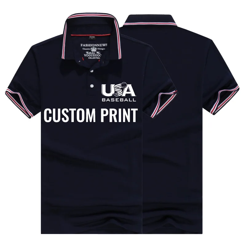 100% Cotton Casual Mens Polo Shirts Men Desinger Short Sleeve Custom Design and Printing Unique Wearable Unisex Polos Tops