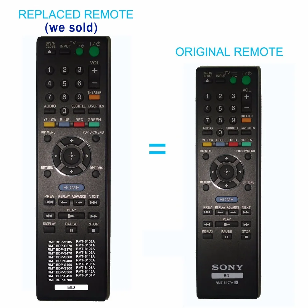 New 10-in-1 RMT-B102A RMT-B104A RMT-B107A RMT-B109A RMT-B119A RMT-B103A RMT-B105A Remote Control fit for Sony Blu-ray DVD Player