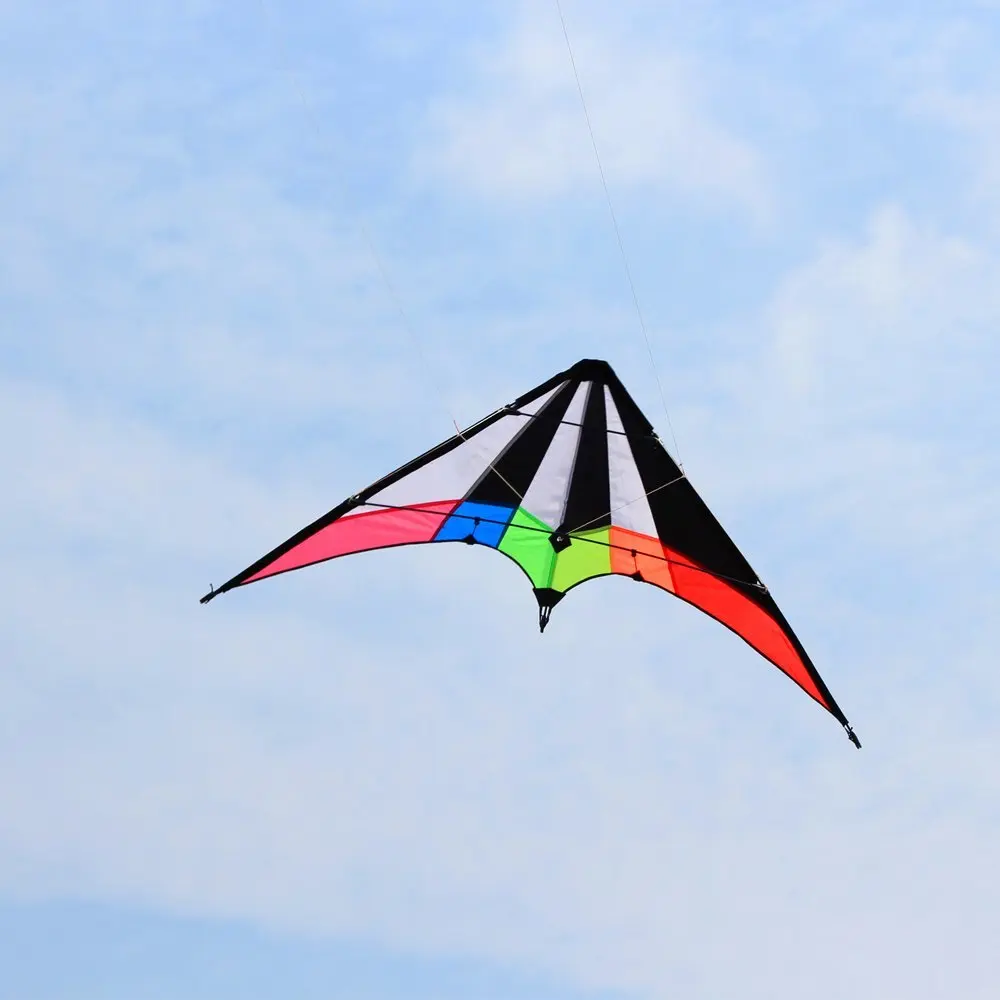 Diversão ao ar livre esportes novo 48/71 Polegada linha dupla power dublê pipas/pipa triângulo para adultos com alça e linha bom voando