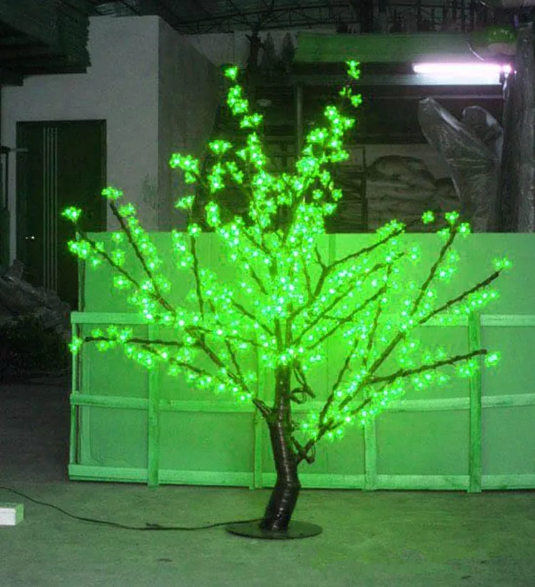 1.5m Height LED Cherry Blossom Tree Light 480pcs LED Bulbs 110/220VAC Seven Colors for Option Rainproof Outdoor Usage free ship