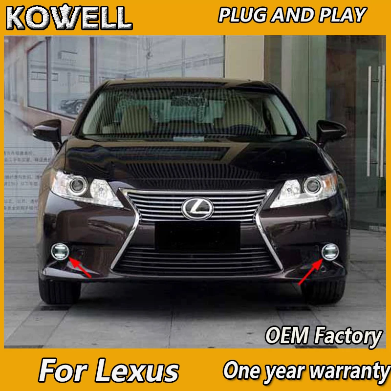 KOWELL Car Styling for Lexus GS Fog Light LX RX GX 200 270 300 350 400 430 460 570 Auto Fog Lamp DRL 2 function model