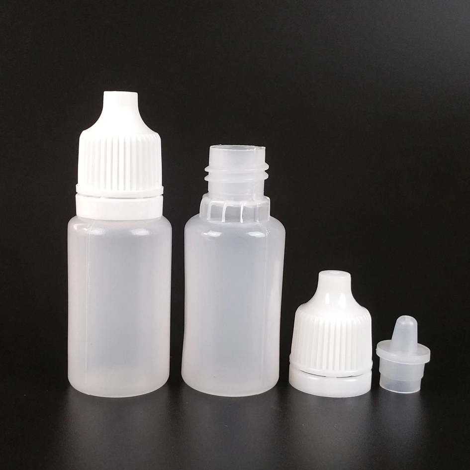 2ml 3ml 5ml 10ml 15ml 20ml 30ml 50ml Dropper Bottles 100pcs/lot PE material Empty Plastic Squeezable  Eye Liquid Dropper