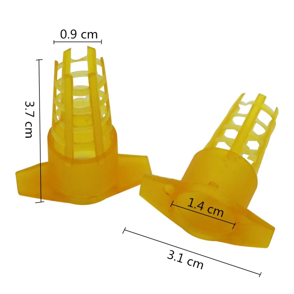 40 sztuk z tworzywa sztucznego pszczelarz klatka na królową pokrywa ochronna sprzęt pszczelarski pszczoła królowa System hodowli urządzenie