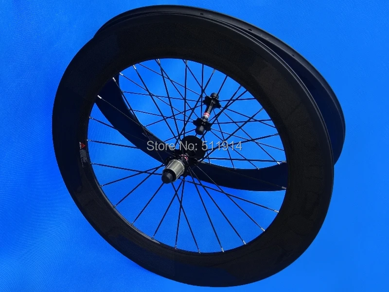 FLYXII Brand New Clincher Wheelset 700C Road Bike 88mm Bicycle Wheel Full Carbon Clincher Rims