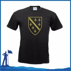 3D Print Fashion High Quality Men's T-Shirt Men's T-Shirt Bosna I Hercegovina Sarajevo Bosnia Bih Lilien Tee Shirt