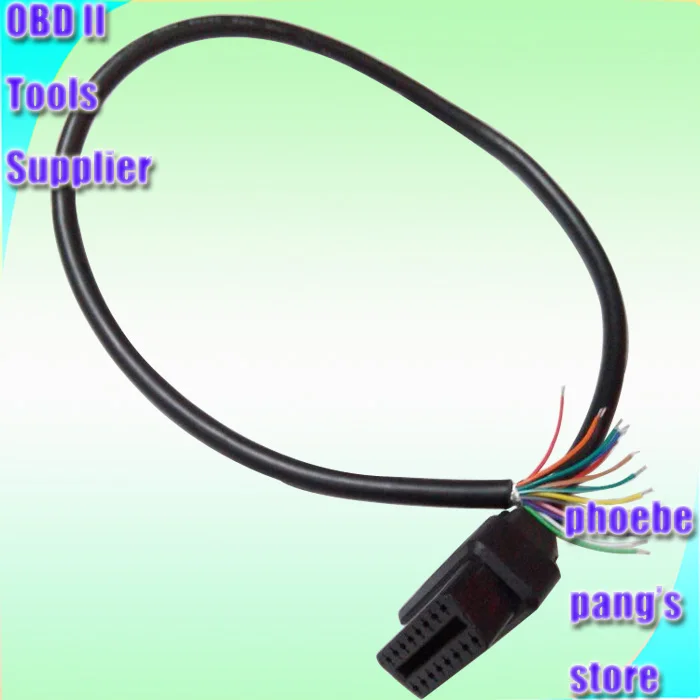 5pcs/lot 60cm J1962f OBD2 16pin Female Connector to Open OBD cable