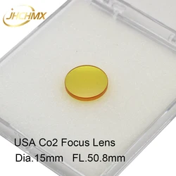 JHCHMX High Quality CO2 Focus Lens USA CVD ZnSe Dia15 FL 50.8mm For Trotec Speedy 100/GCC Co2 Laser Machines Parts