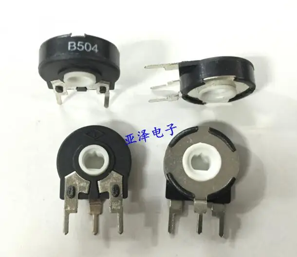 

[VK] T Spain PT15-500K B504 15MM adjustable potentiometer Vertical elliptical hole rotating adjustable resistance switch