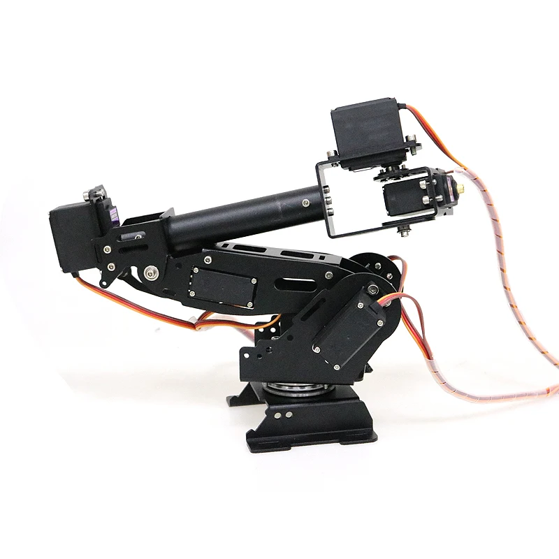 7 DOF Robot Arm For Arduino Aluminium Clamp Claw Machinery Mechanical Metal Stainless Steel Manipulator DIY RC Toy