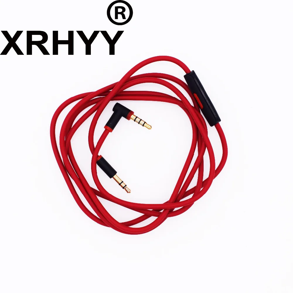 XRHYY Red Ersatz Audio Kabel Draht mit In-line Mikrofon Für Beats Solo/HD/Studio/ pro/Detox/Wireless/Mixr Kopfhörer