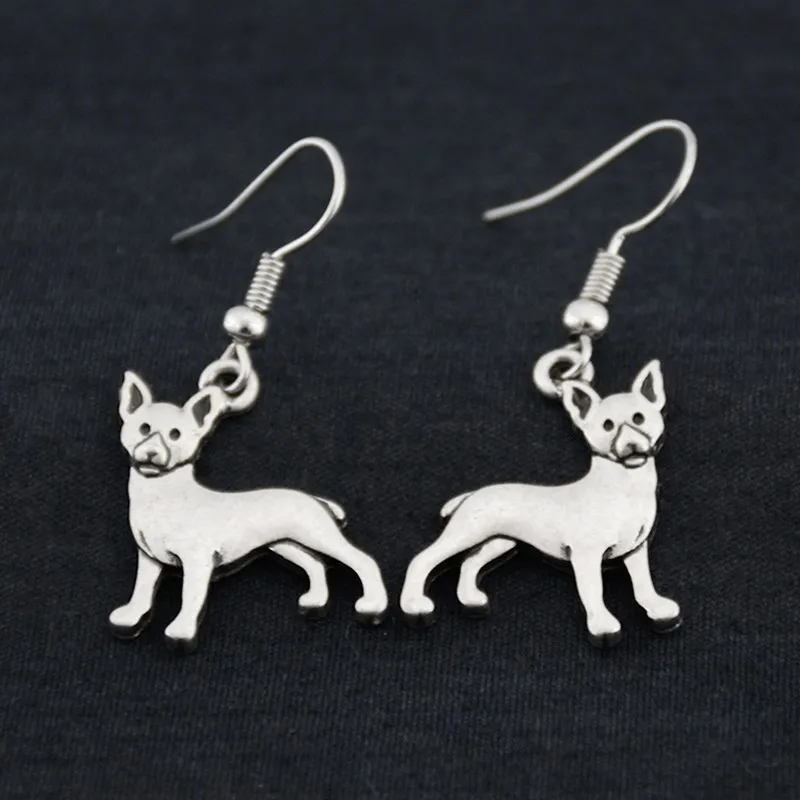 

Vintage Fox & Rat Terrier Dog Drop Earring Boho Long Big statement Earing Women's Earrings Fashion Jewelry Pendientes Best Gifts