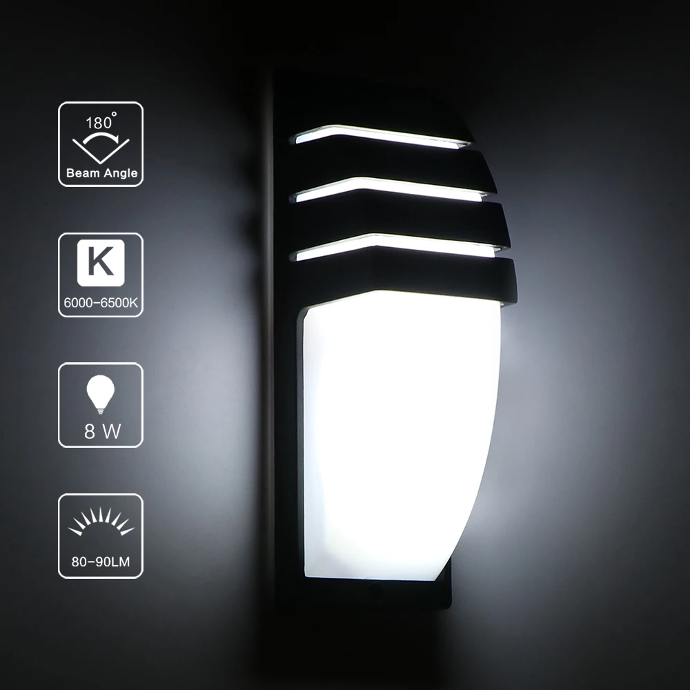 

LED COB Wall Lamp AC 85-265V Modern Minimalist Wall Lamp Outdoor 8W IP65 Waterproof Light Corridor Balcony Decorative Light