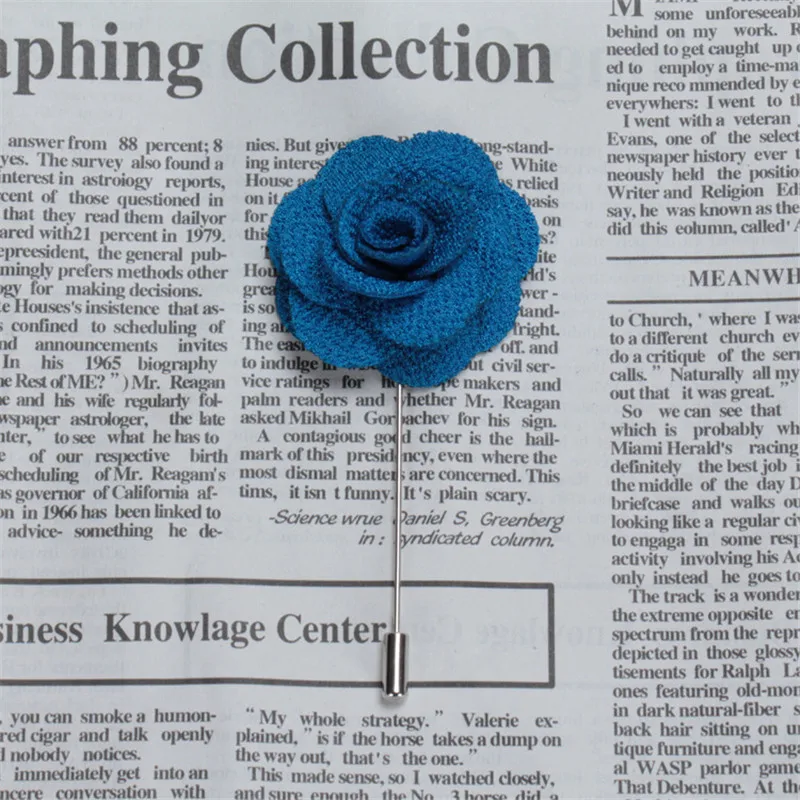 Fabric Rose Flower Brooches Men/Women Brooch Pins Suits Decoration Lapel Pins For Men Brooch for Suits Accessories 18 Color