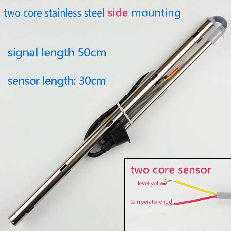 solar energy water heater temperature water level sensor 30cm 2 core stainless steel side mounting tank tube probe CGQ7