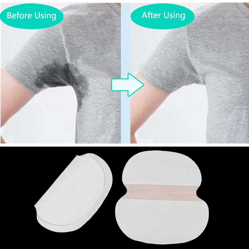 100pcs Underarm Absorbent Pads Summer Armpit Sweat Pad Ultra-thin Big Size Anti Perspiration Body Cleaning Disposable Sticker