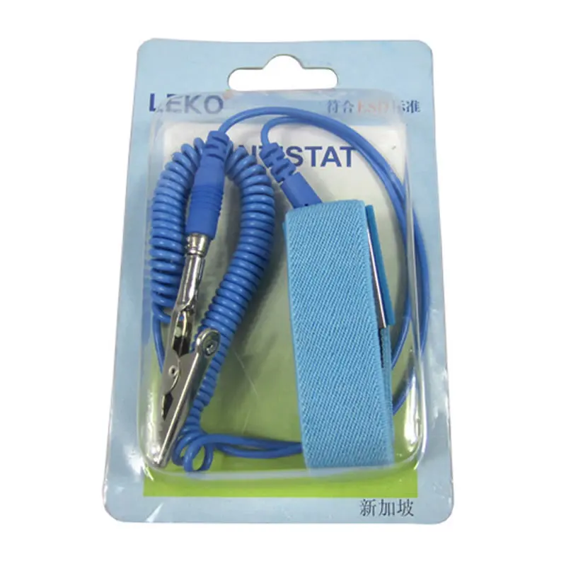 MENGS 10X Blue Discharge Anti-Static Anti Static Wrist Strap Grounding Band