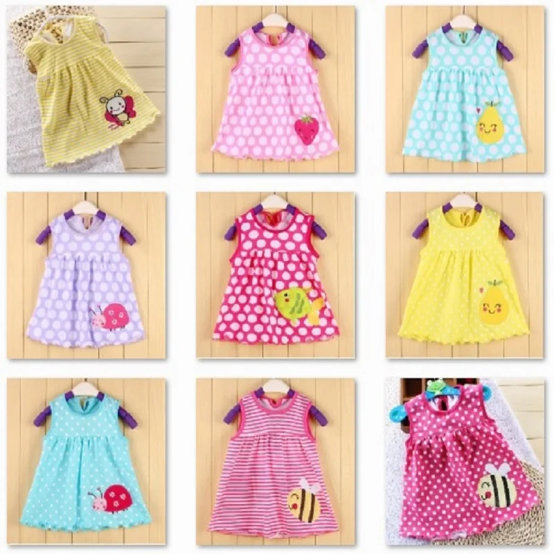 2018 Summer Baby Clothing Girls Dress Bebe vestidos Newborn baby girl clothes dresses frock designs Jumpers Tank Top