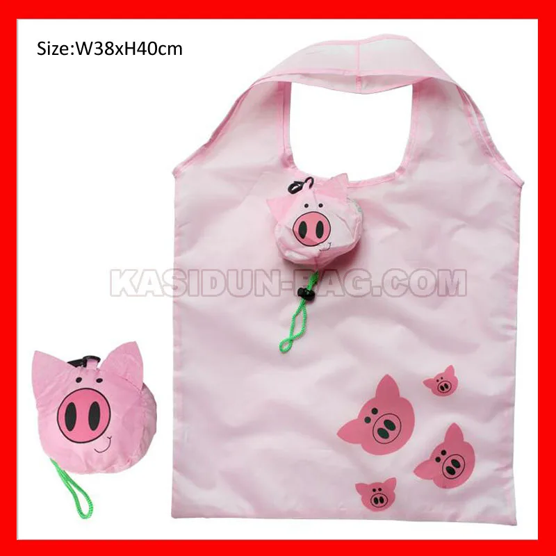 10 pieces/lot folding reusable shopping bag foldable