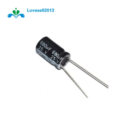 10PCS 680uF 25V 105C 10mm*17mm Radial Electrolytic Capacitors