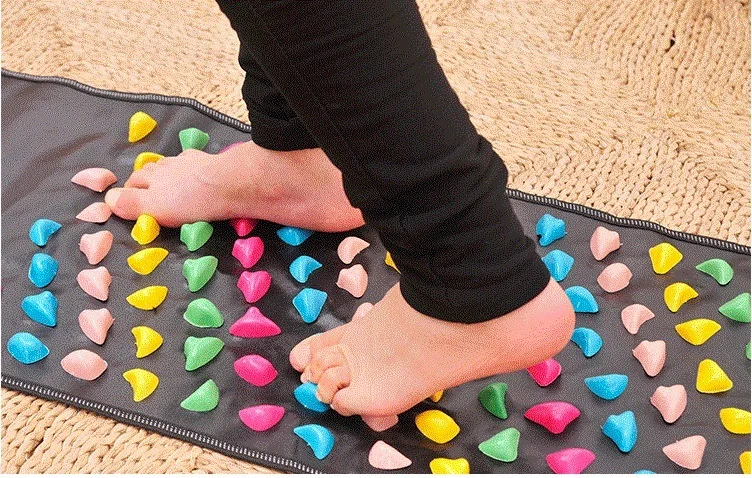 Drop Shipping Reflexology Walk Stone Foot Leg Pain Relieve Relief Walk Massager Mat Health Care Acupressure Mat Pad massageador