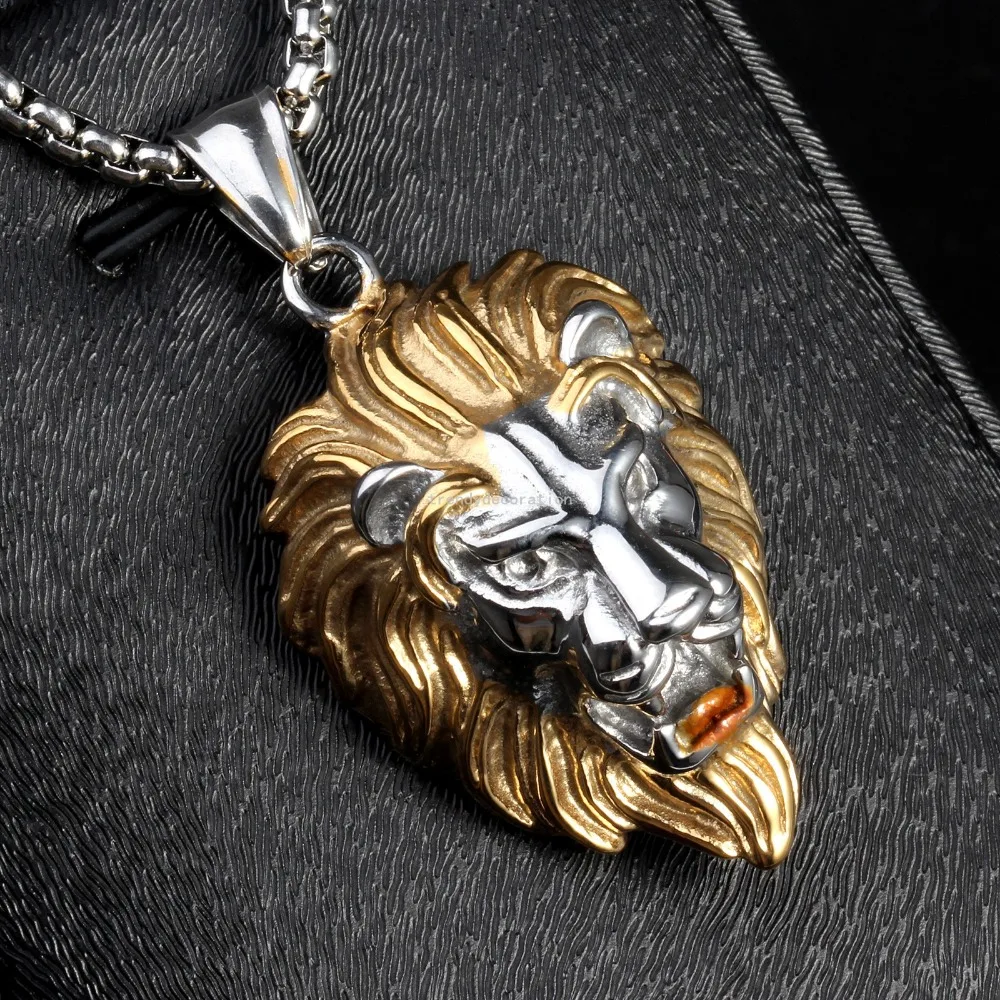 

Ожерелье из нержавеющей стали, в форме льва