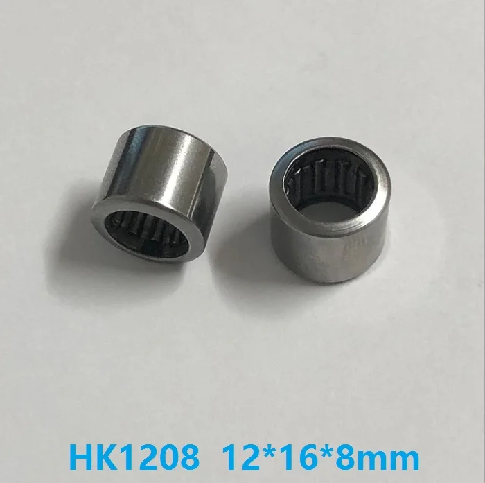 

100pcs/lot HK1208 HK121608 Drawn Cup Needle Roller Bearing 12x16x8 mm free shipping good quality