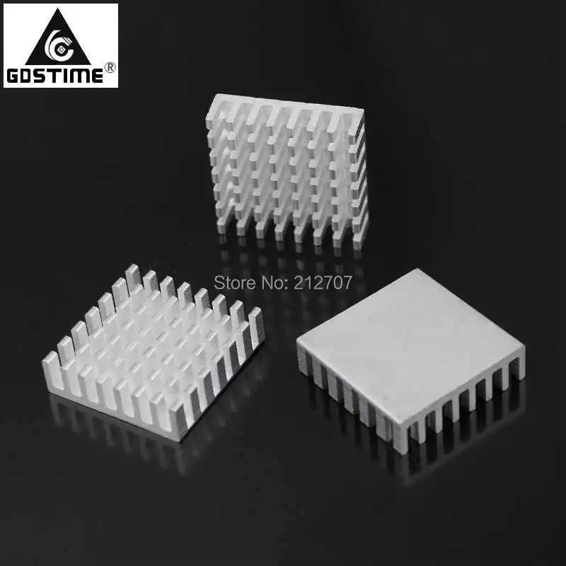 100PCS Porcika gdstime Alumínium 28X28X8MM Integrált áramkör Kihűlik Fagylaltgép hűtőborda Gabalyodik Süllyesztő