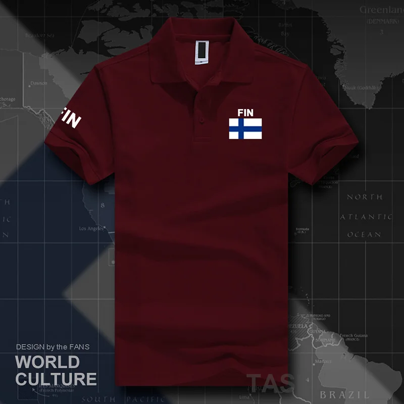 Finland polo shirts men short sleeve white brands printed for country 2017 cotton nation team flag new Finnish Finn FIN FI Suomi - Image 3